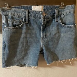 Current /Elliott‎ denim frayed high waist shorts size 27